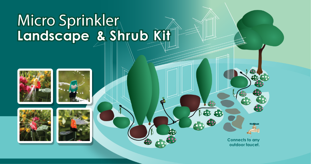 Mister Landscaper Green Stake Garden Irrigation Kit